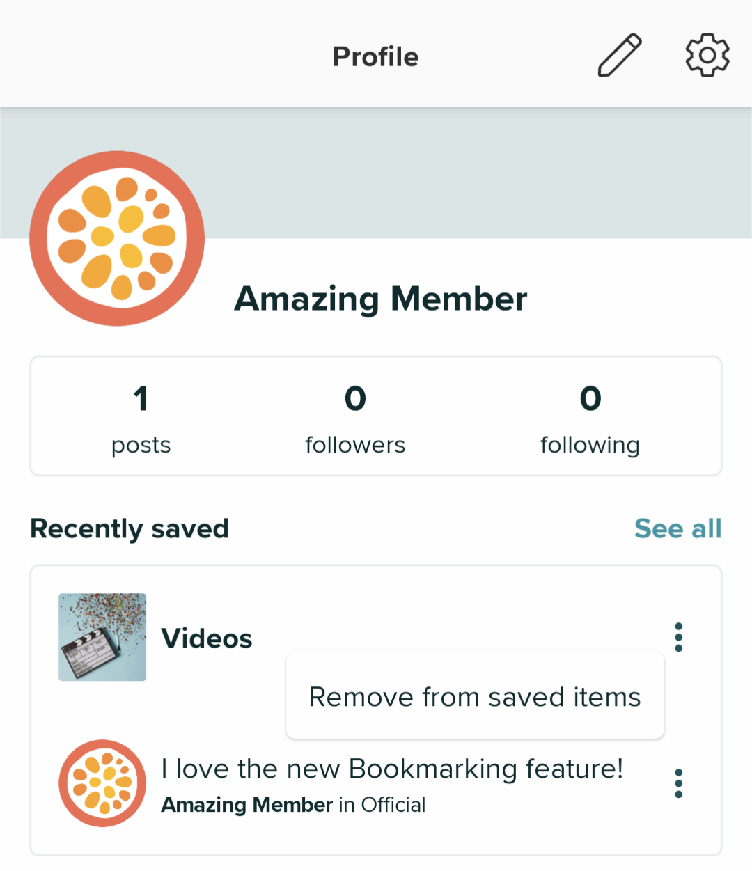 Remove Bookmarked Item on Profile Page.png